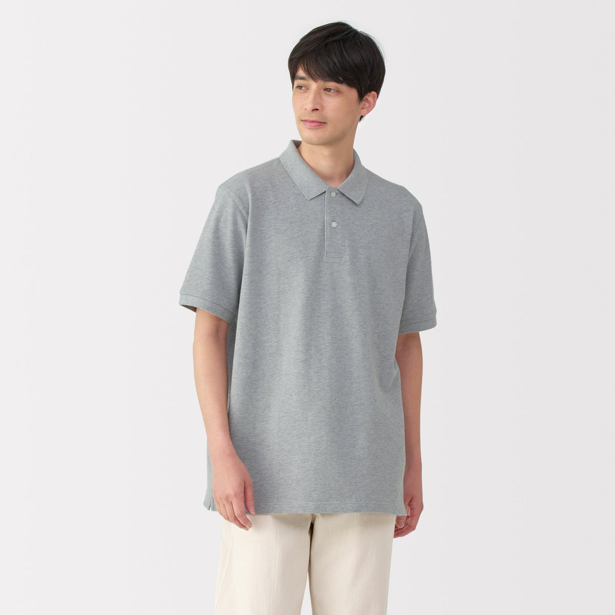 Men's Washed Pique Polo Shirt