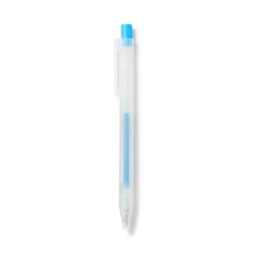 Smooth Gel Ink Ballpoint Knock Pen 0.3 mm - Light Blue MUJI