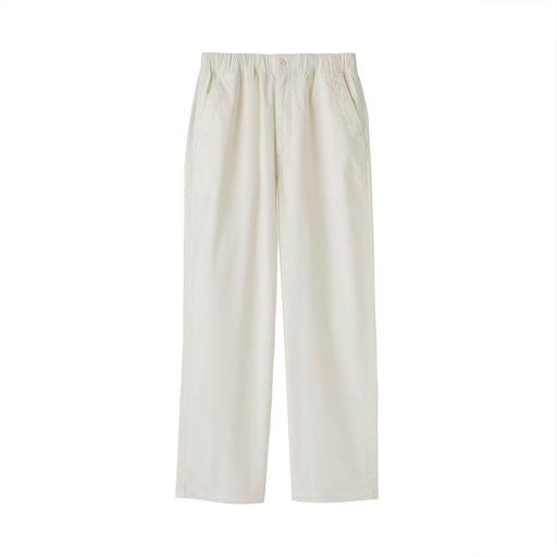 Women's Utility Easy Wide Pants Off White MUJI