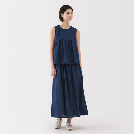 Cotton Voile Gather Maxi-Skirt MUJI