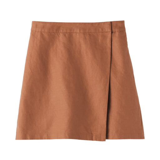 Women's Hemp Blend Twill Skort Smoky Orange MUJI