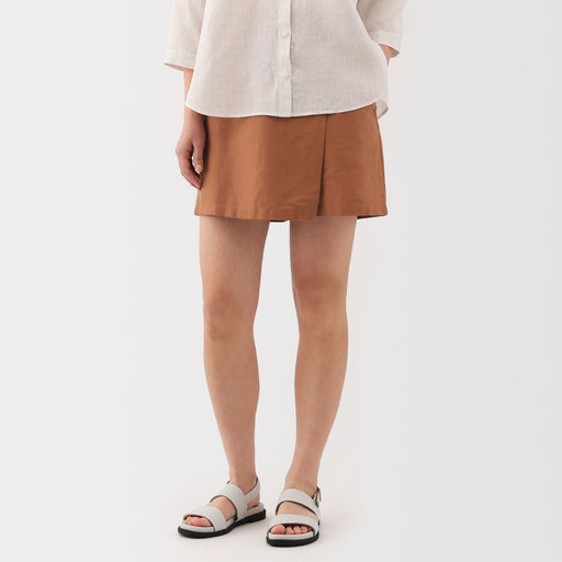 Women's Hemp Blend Twill Skort MUJI