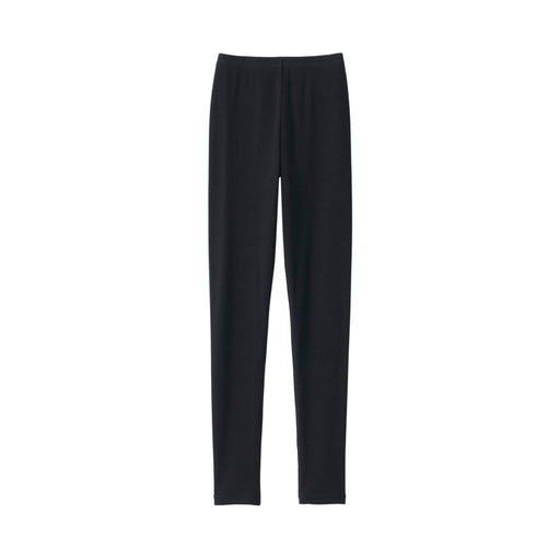 Stretch Ribbed Leggings Black MUJI