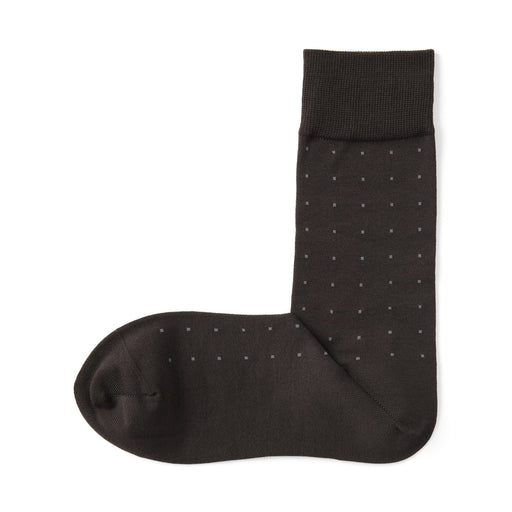 Right Angle Business Socks Brown Pattern MUJI