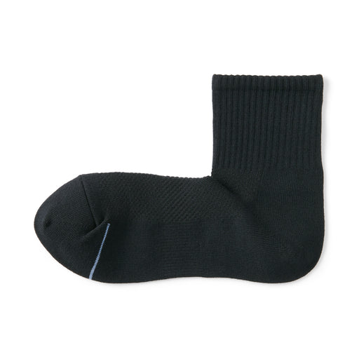 #deleted Right Angle Breathable Mesh Short Socks DAD34A5S Black MUJI