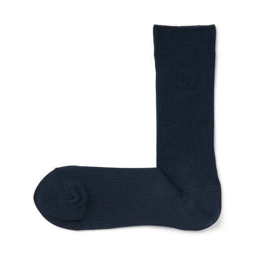 Right Angle Reversible Socks Navy MUJI