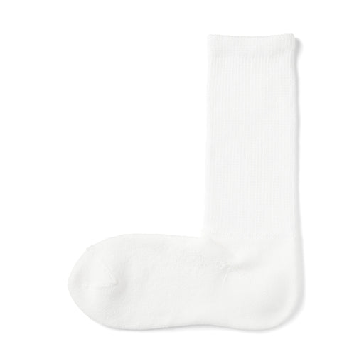 Right Angle Loose Top Pile Socks Off White MUJI