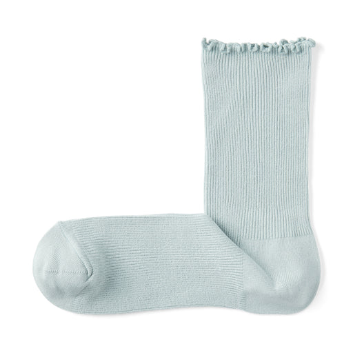 Right Angle Loose Top Socks Light Green MUJI