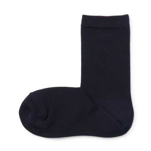 Right Angle Loose Top Socks Dark Navy MUJI