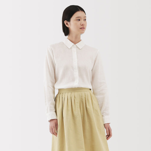 Women's Washed Linen Shirt MUJI