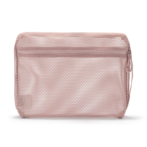 Gusset Mesh Case - Large Pink MUJI