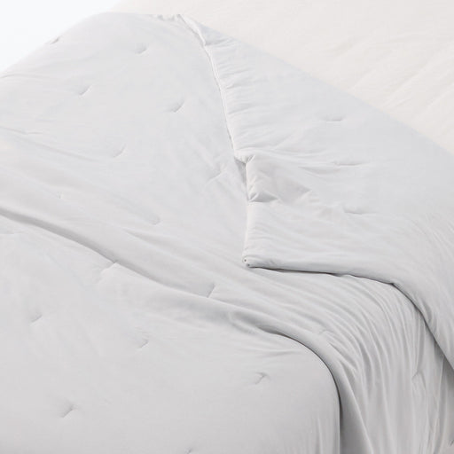 Cool Touch Thin Duvet - Queen Light Gray MUJI