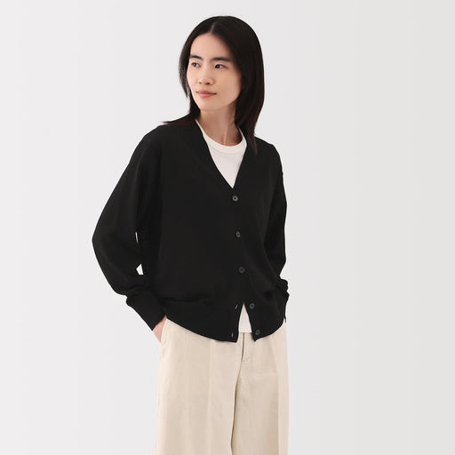 Women's Light Knit V-Neck Cardigan MUJI