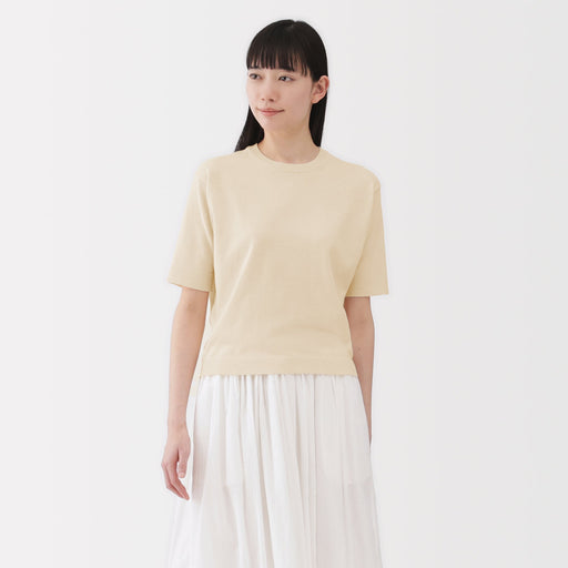 Women's High Twist Half Sleeve Sweater MUJI