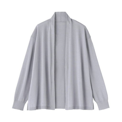 #deleted - Women's Light Knit Stole Cardigan BA1Q825S Lavender MUJI