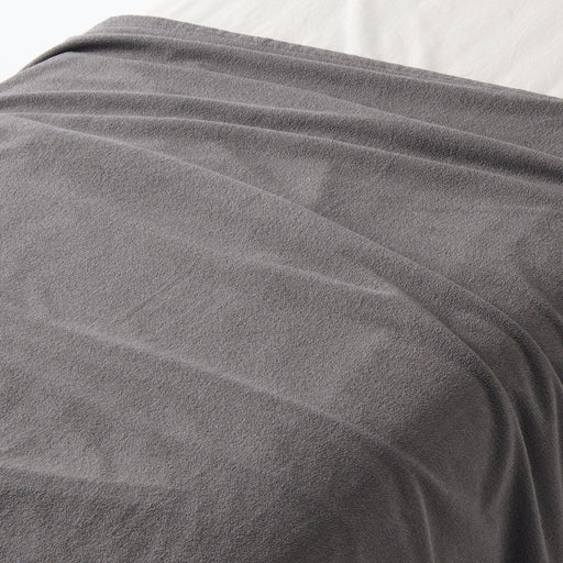 Pile Weave Blanket Charcoal Gray MUJI