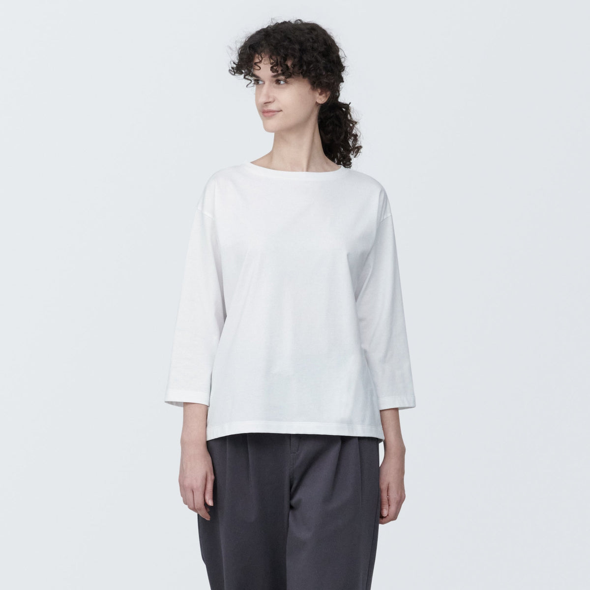 Women's Jersey Boatneck 3/4 Sleeve T-Shirt