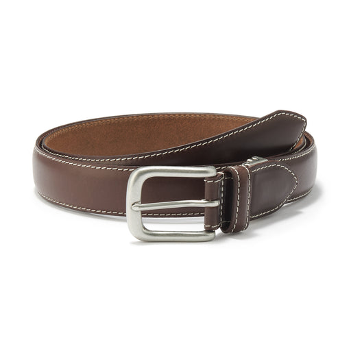 Tanned Leather Adjustable Belt Dark Brown MUJI