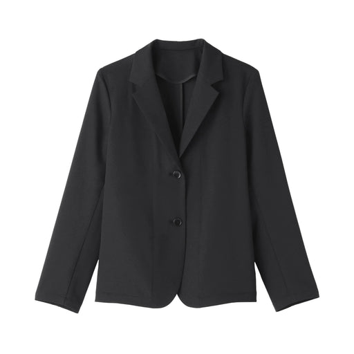 Women's Water Repellent Tailored Jacket Black MUJI
