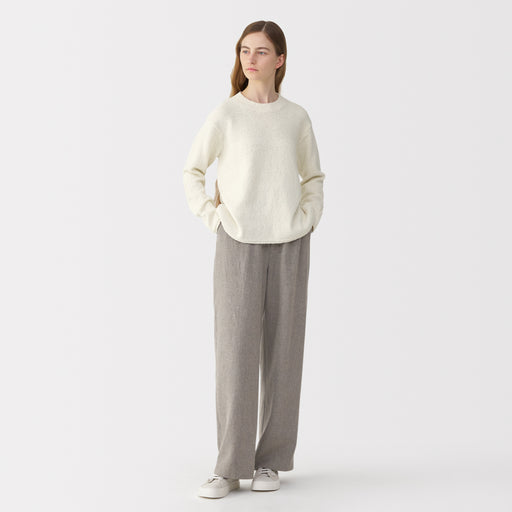 Labo Women's Silk Blend Crewneck Pullover MUJI