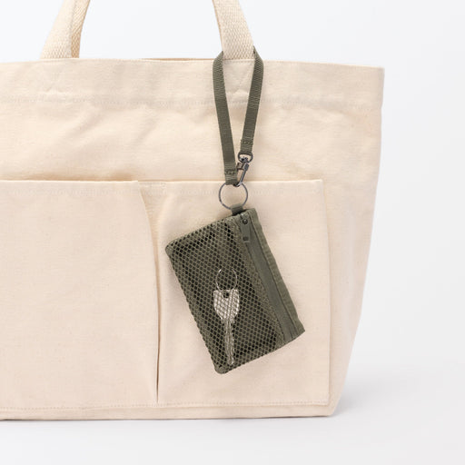 Polyester Card Holder Khaki MUJI