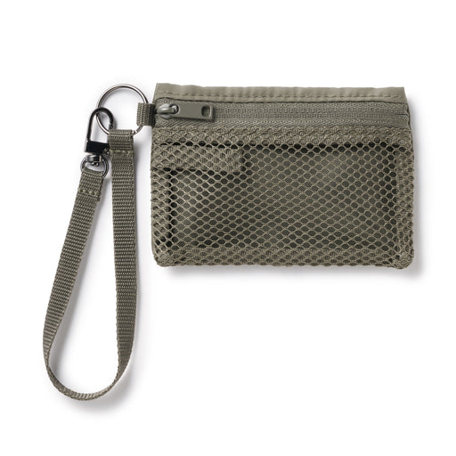 Polyester Card Holder Khaki MUJI