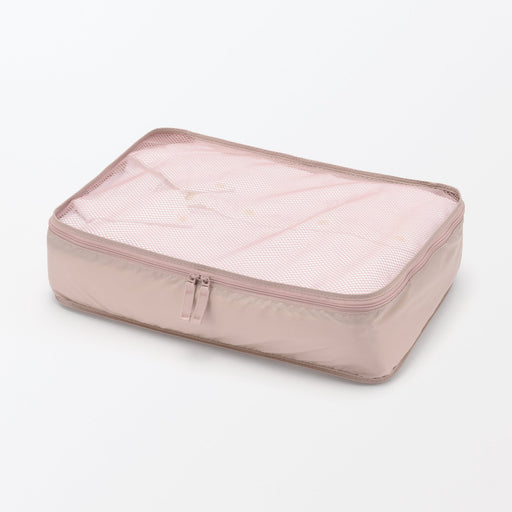 Polyester Gusset Case - Medium Pink MUJI