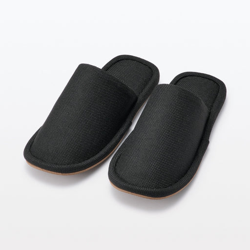 Either-Foot Slippers Black MUJI