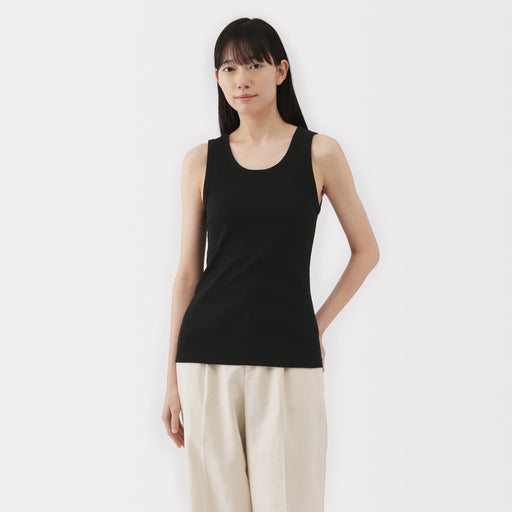 Women's Stretch Ribbed Tank Top MUJI