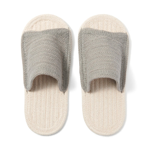Open Toe Room Sandals Gray MUJI