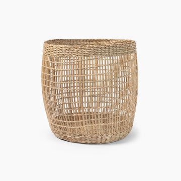 Seagrass Storage Basket - Round Medium (Dia. 14.2 x H13") MUJI