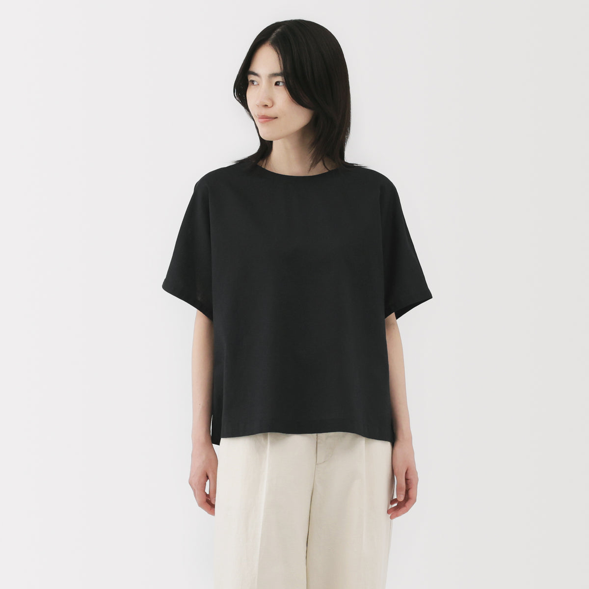 Women's Hemp Cotton Short Sleeve Blouse