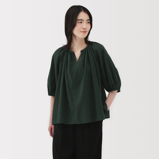 Women's High Twist Blouse MUJI