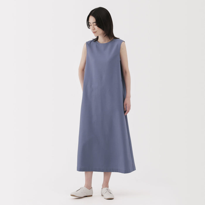 muji dress Women's Breathable Seersucker Sleeveless Dress