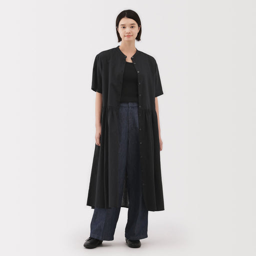 Women's Hemp Cotton Short Sleeve Dress MUJI