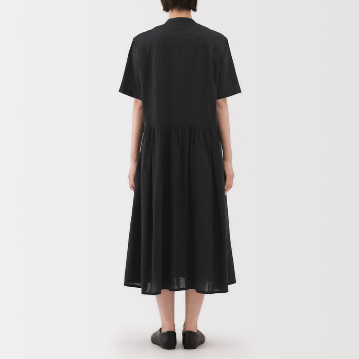 muji shirt dress Broadcloth Shirt Dress