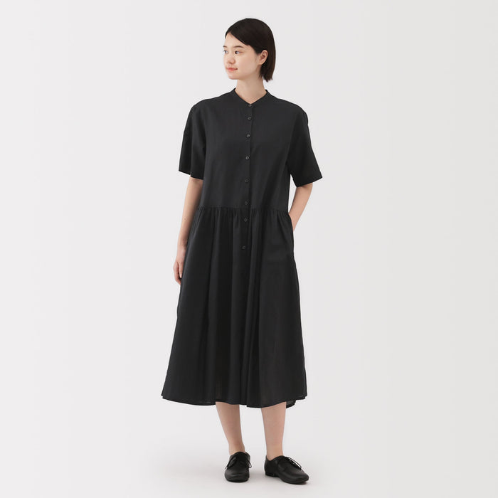 muji cotton dress High-Twist Cotton Sheer Dress | Women's Dresses