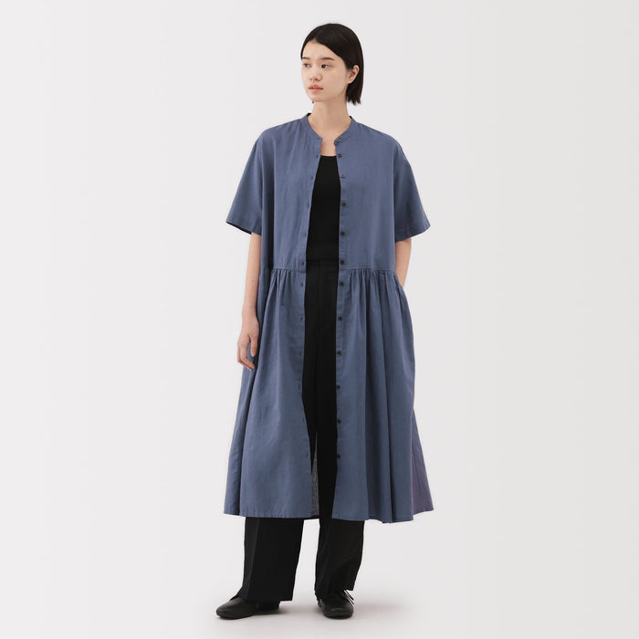 muji linen dress Linen Sleeveless Dress
