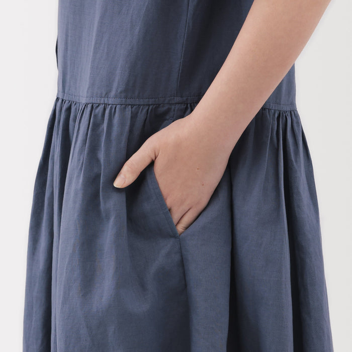 muji cotton dress High-Twist Cotton Sheer Dress | Women's Dresses