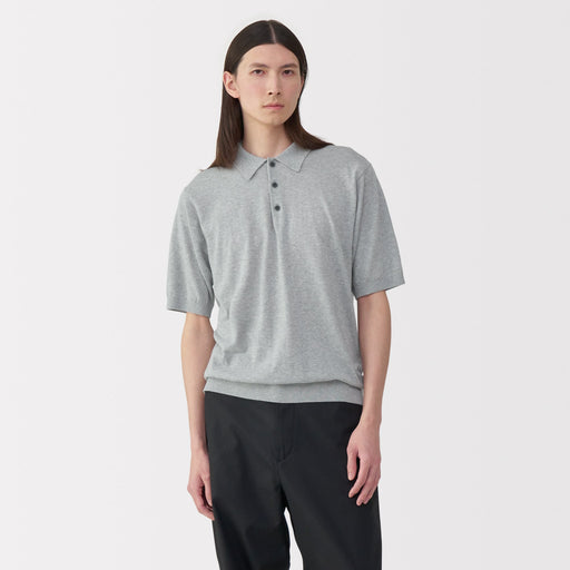 Labo Men's Cotton High Gauge Knit Polo MUJI