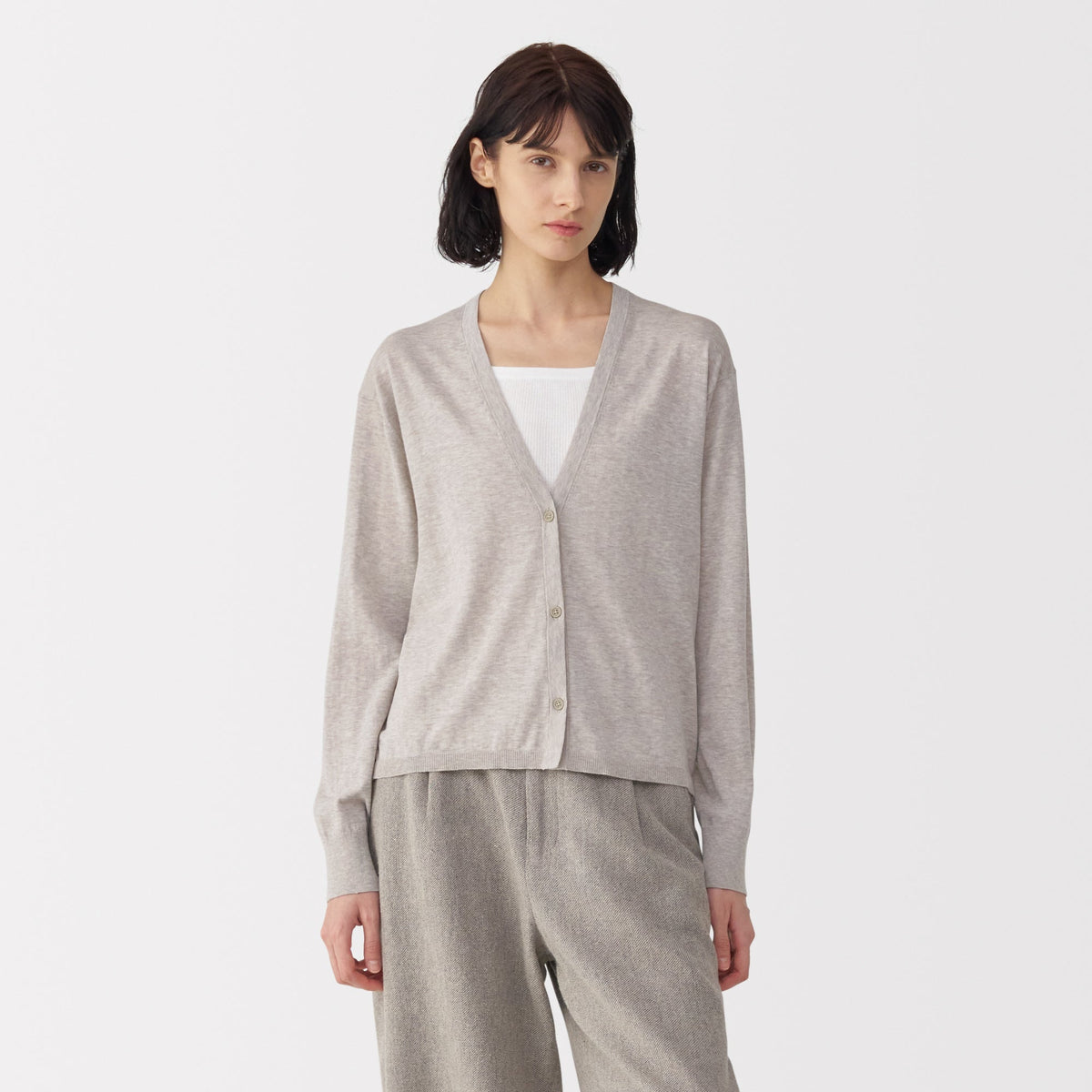 Labo Women's Cotton High Gauge Knit Cardigan