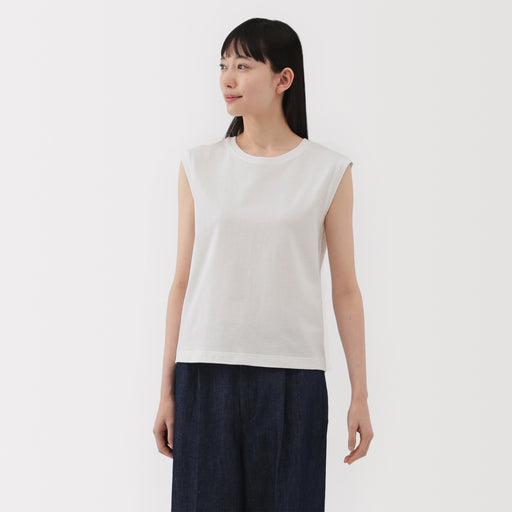 Women's 2-Ply Jersey French Sleeve T-Shirt MUJI