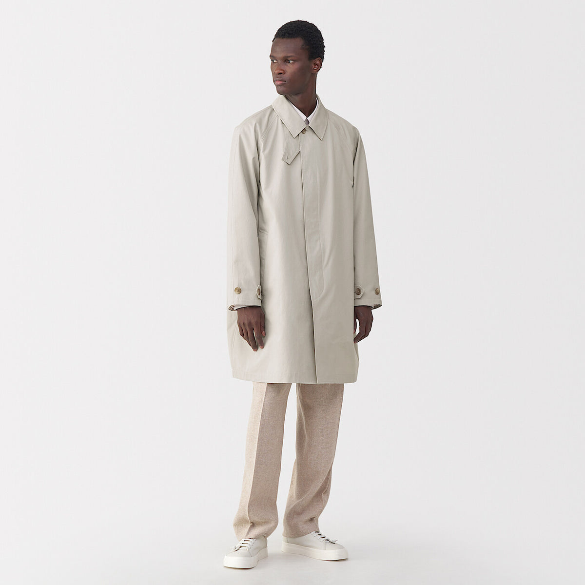 Labo Men's High Density Cotton Single Breasted Coat
