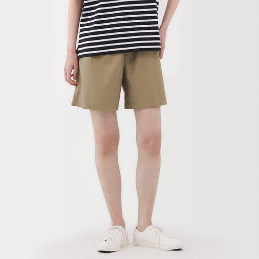 Women's Washed Broadcloth Shorts MUJI