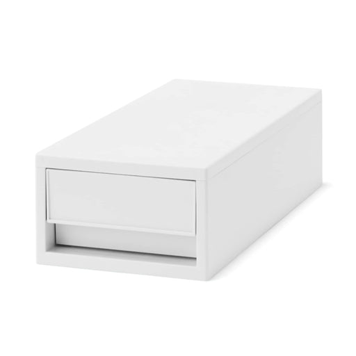 Polypropylene Drawer White Gray - Shallow MUJI