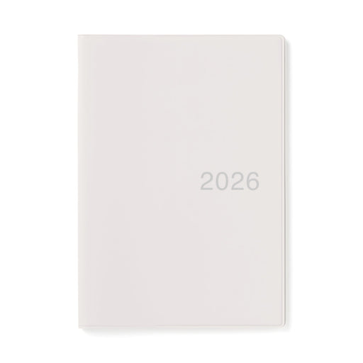 B6 Monthly Planner From Dec. 2025 White Gray MUJI