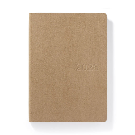 A5 Faux Suede Monthly/Weekly Planner From Dec. 2025 MUJI