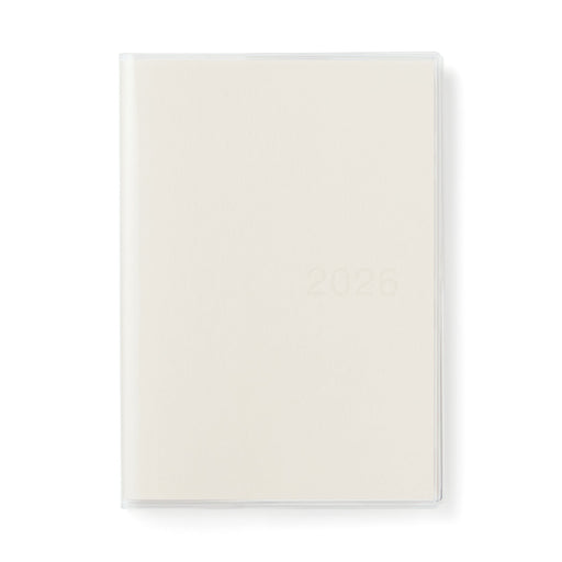 B6 Vertical Monthly/Weekly Planner From Dec. 2025 White MUJI