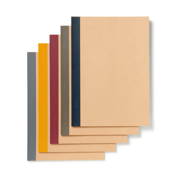 Planted Tree Paper Notebook - 6 mm (5 Pack) MUJI