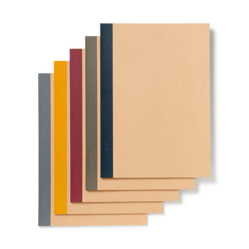Planted Tree Paper Notebook - 6 mm (5 Pack) MUJI